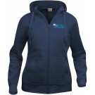 Basic Damen Sweatjacke mit Kapuze